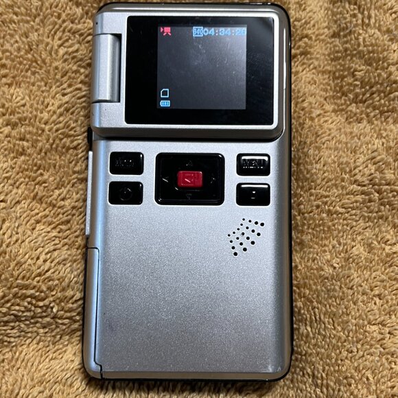 Vintage Flip-Style Digital Camcorder – Tested & Working - Picture 4 of 12
